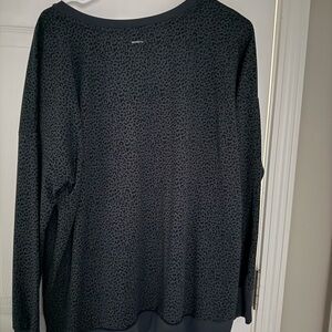 Mondetta Black Leopard Print Blouse